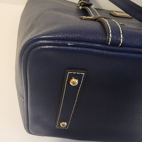 Dooney & Bourke East West Shopper Large Tote Navy Blue - Picture 11 of 16